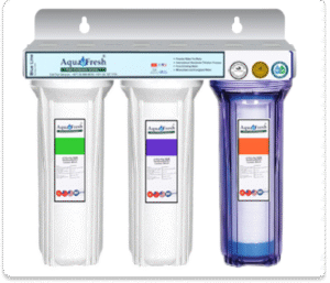 Aqua Fresh Three Step Filtration System – Sediment, Chemical & Taste Improvement (Model: AF-300)